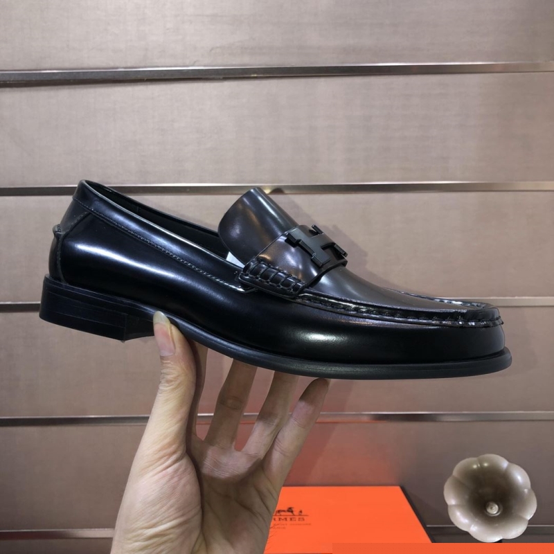 H**mes leather shoes